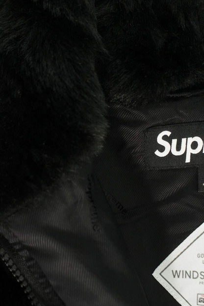 Supreme 24AW Faux Fur Hooded Jacket Blouson Black Size S