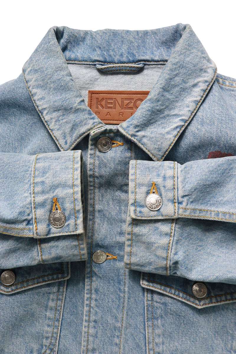 Kenzo 22AW Print Denim Jacket Blue Size M