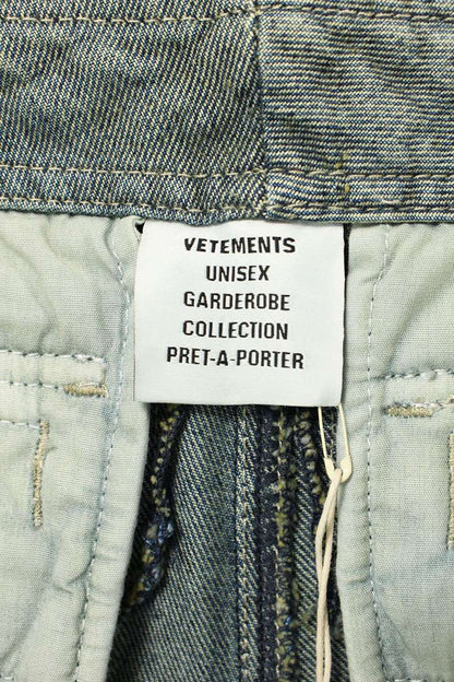 Vetements 25AW G HIPHOP Cargo Denim Pants Blue Size 29