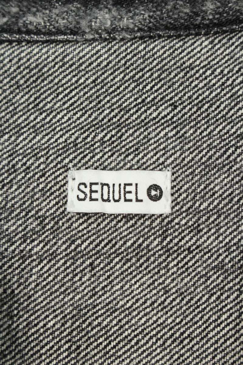 SEQUEL 24SS Distressed Denim Vest Black Size M