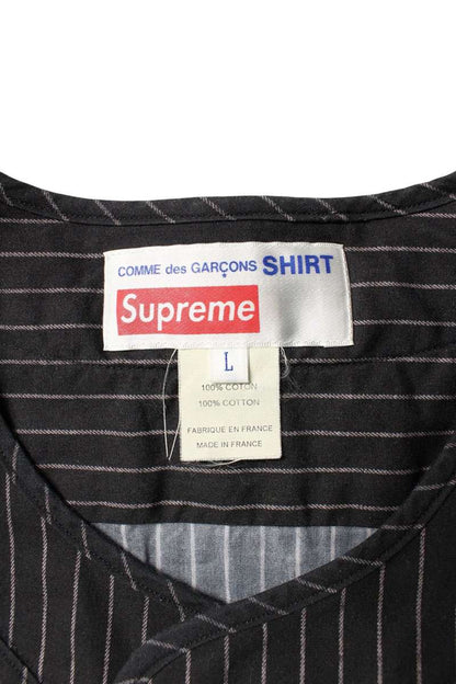 Supreme x Comme des Garcons 14SS Baseball Shirt Black Size L