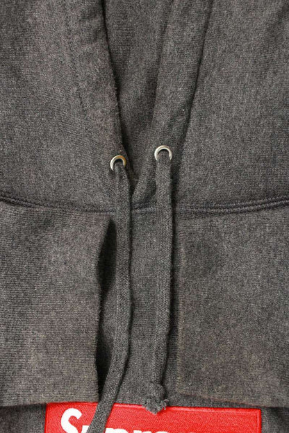 Supreme 21AW Box Logo Hooded Sweatshirt Gray Size XL