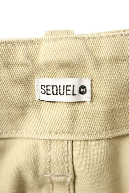 SEQUEL 23SS Logo Print Pants Beige Size US 30