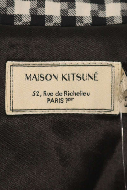 MAISON KITSUNE Houndstooth Blazer White/Black Size XL