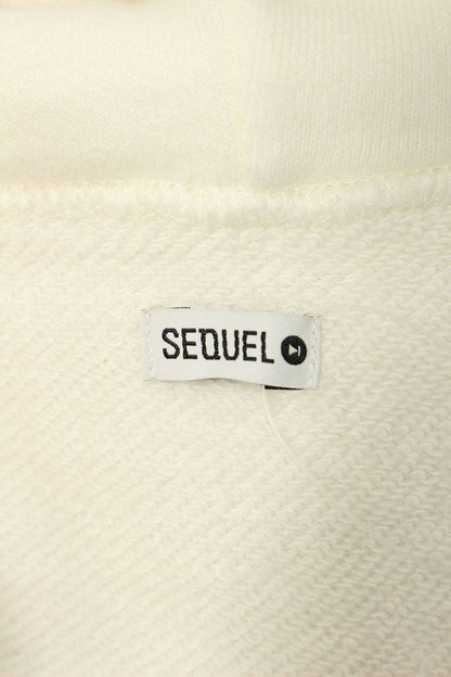 SEQUEL 24AW white Print Pullover Hoodie White Size L