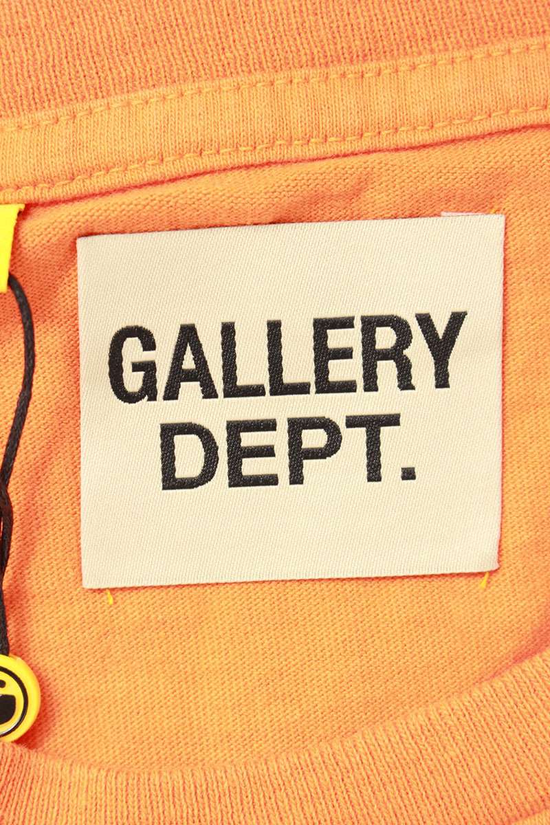 Gallery Dept. 25AW Logo Print T-Shirt Orange Size L