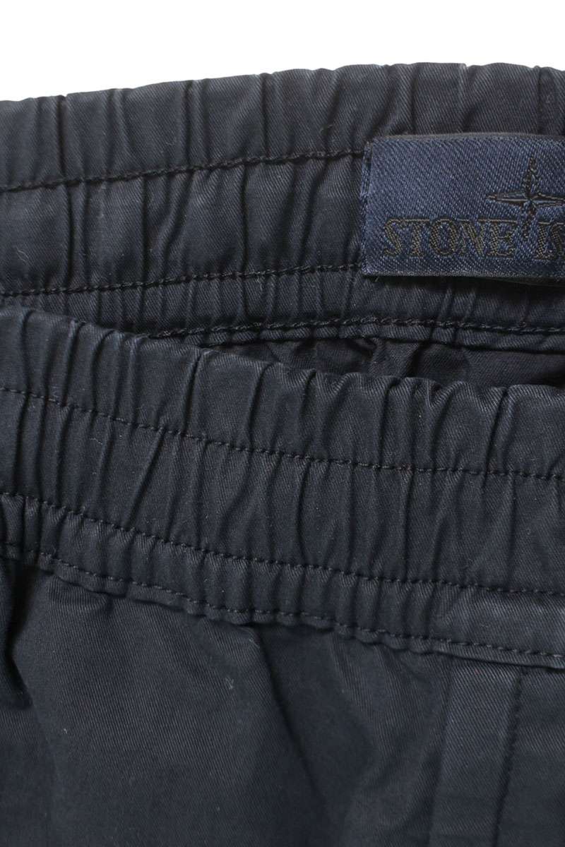 Stone Island Logo Patchwork Cargo Long Pants Blue Size 32