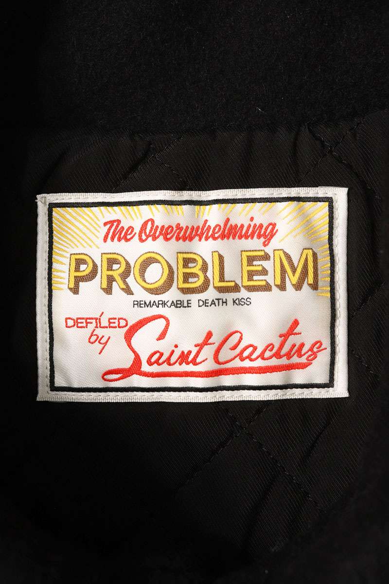 SAINT MICHAEL CPFM Varsity Jacket Black/White Size S