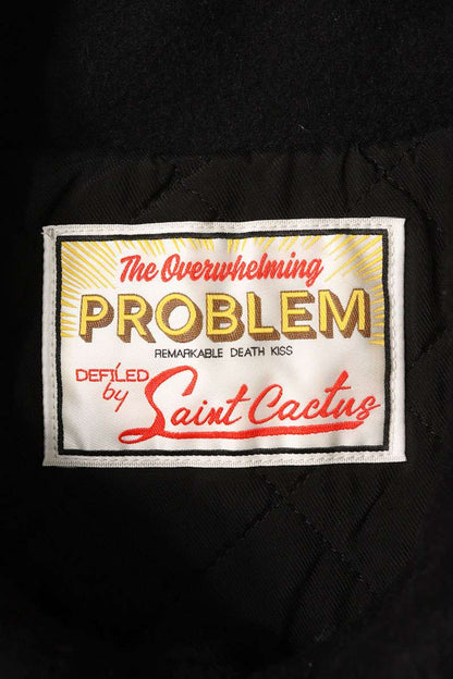SAINT MICHAEL CPFM Varsity Jacket Black/White Size S