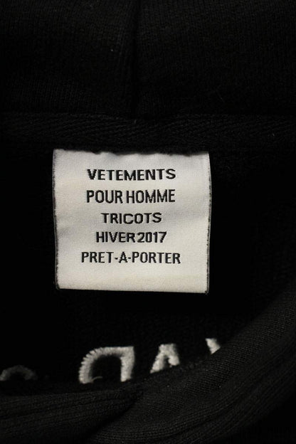 Vetements 16AW ADELAIDE Embroidered Hoodie Black Size XS