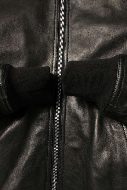 Rick Owens 23AW LNV MA-1 Leather Blouson Black Size L