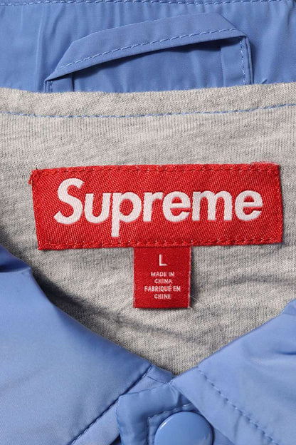Supreme Old English Arc Coaches Jacket Back Embroidered Logo Blouson Blue Size L