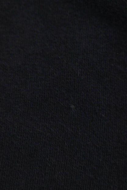 Balenciaga Logo Embroidered Long Sleeve T-Shirt Black Size 1