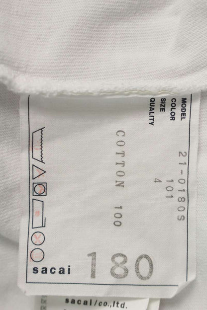 Sacai 21SS Print T-Shirt White Size XL