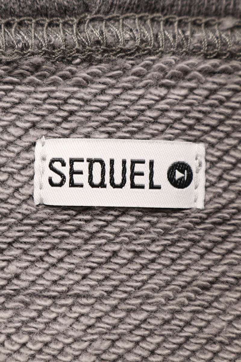 SEQUEL 23AW Print Zip Up Hoodie Gray Gray 23AW-HD Size XL