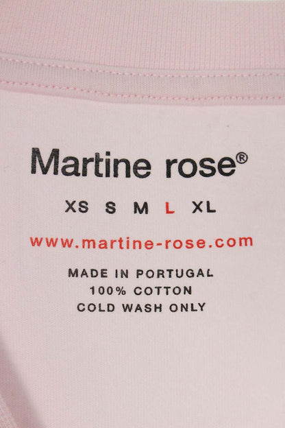 Martine Rose Graphic T-Shirt Pink Size L