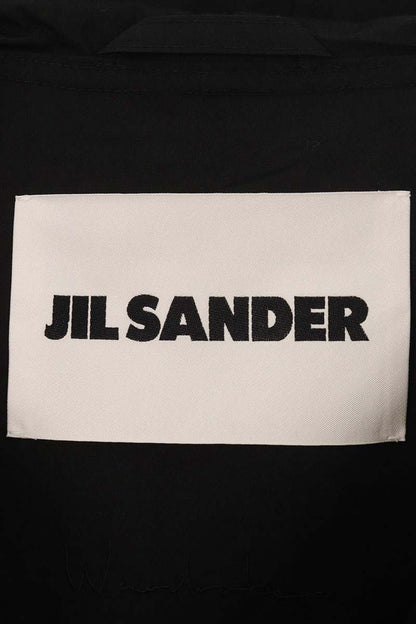 JILSANDER 23SS Logo Print Hooded Coat Black Size S