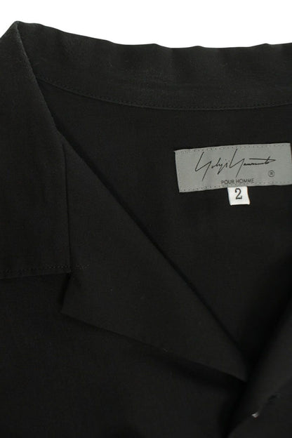 YOHJI YAMAMOTO POUR HOMME 23SS Short Sleeve Shirt Black Size M