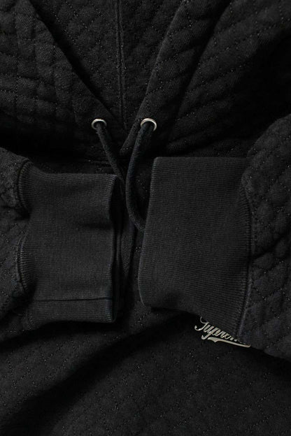 Supreme 23SS Micro Quilted Hooded Sweatshirt Black Size L