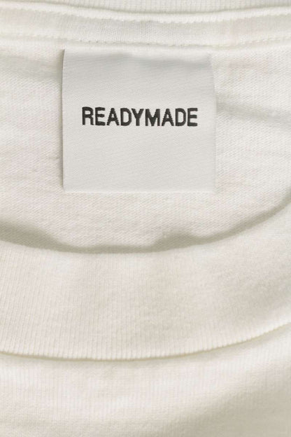 READYMADE Logo Embroidered Long Sleeve T-Shirt White Size L