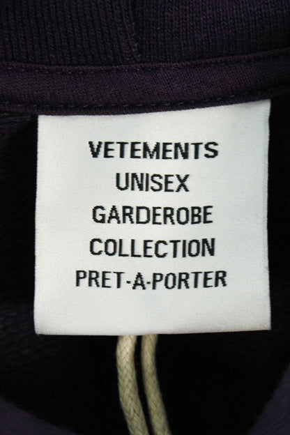 Vetements 23AW PURPLE PARIS Logo Print Hoodie Purple Size XS