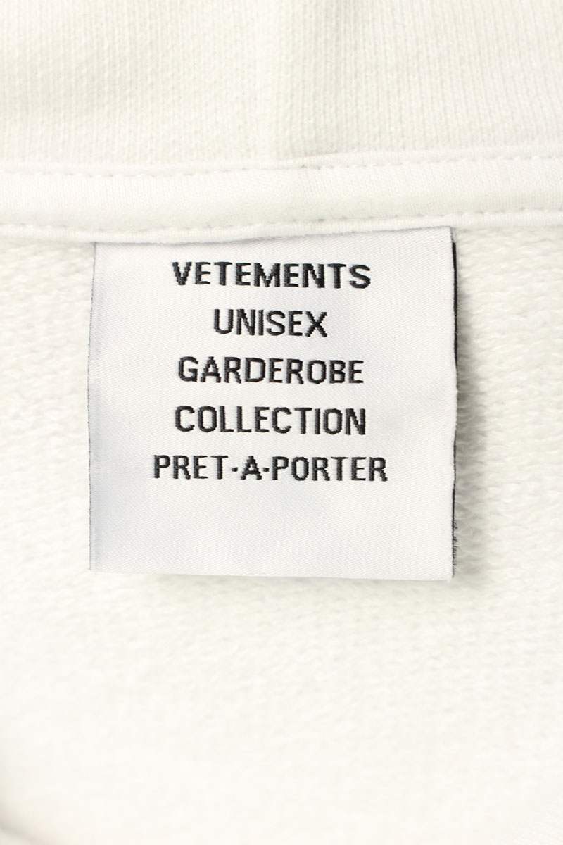 Vetements 24AW Logo Hoodie White Size XL
