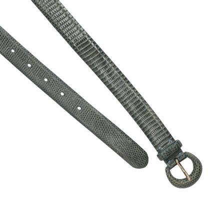 Ralph Lauren Lizard Skin Narrow Belt Green Size ONE SIZE