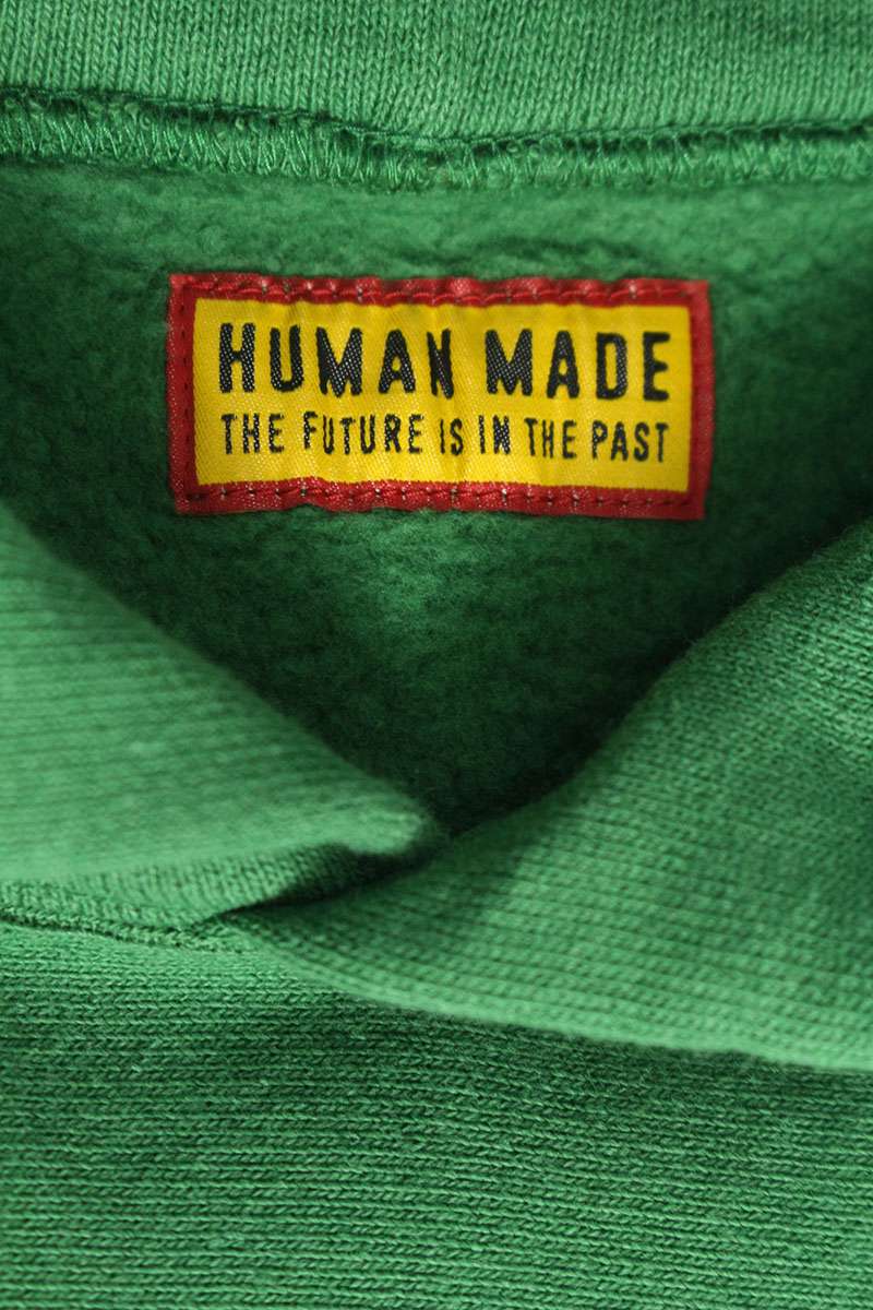 Human Made j-hope Front Print Hoodie Green Size XL
