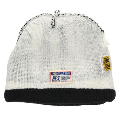 Saint Michael Logo Patch Beanie Black x White Size ONE