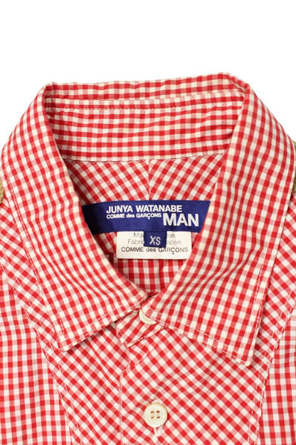 Vintage Comme des Garcons Tops - COMME des GARCONS JUNYA WATANABE MAN 11AW Corduroy Check Shirt Multi XS Size XS - Authentic Archive