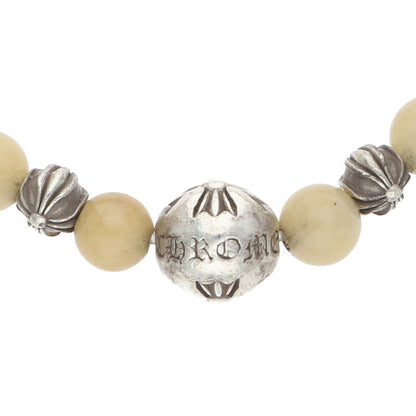 Chrome Hearts Beaded bracelet White x Silver (Silver 15.67g)