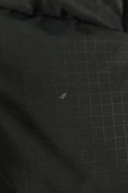 Balenciaga Logo Embroidered Down Jacket Black Size S