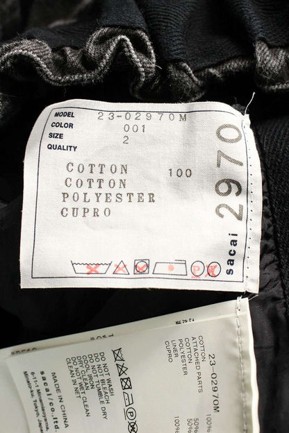 Sacai Denim Zip Up Blouson Black Size M
