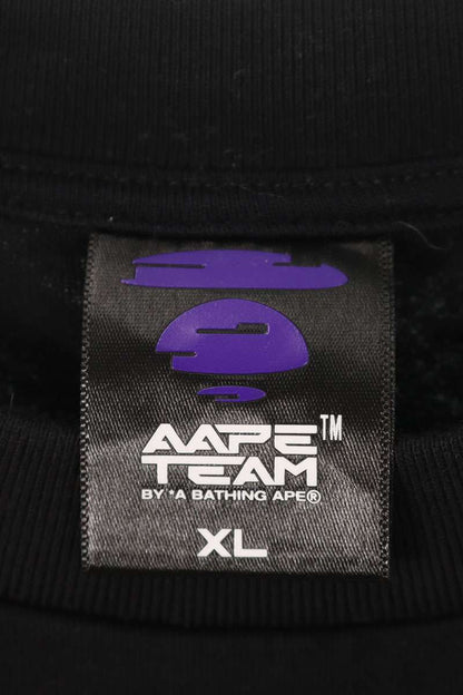 Vintage Bape Tops - A BATHING APE Embossed Logo Print T-Shirt Black Size XL - Authentic Archive