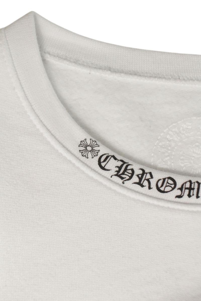 Chrome Hearts SWTSHRT PLVR Logo Print Crewneck Sweatshirt White Size XL