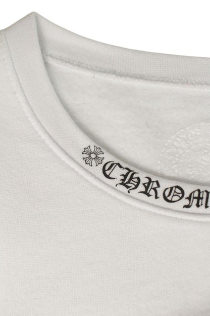 Chrome Hearts SWTSHRT PLVR Logo Print Crewneck Sweatshirt White Size XL