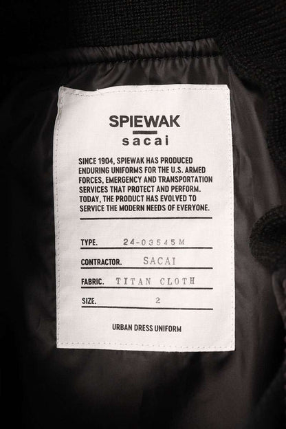 Sacai SPIEWAK Gonz Multi Patch Blouson Jacket Black Size M