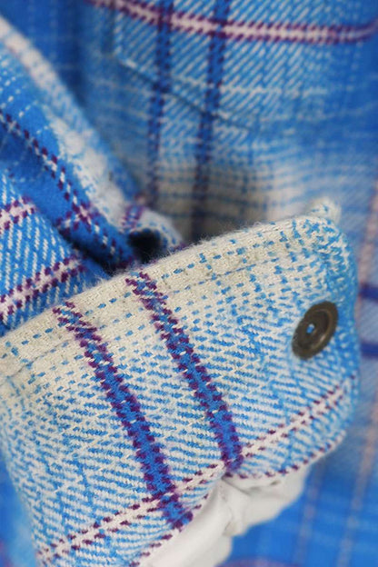 Supreme 23AW Lined Flannel Snap Shirt Back Embroidered Logo Blouson Size S