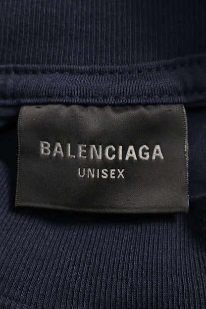 Balenciaga BB Be different Print Hoodie Black x White x Blue Size 2