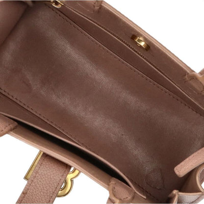 Balenciaga Hourglass 2-way leather shoulder bag Pink One Size