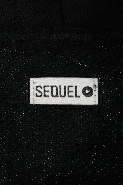 SEQUEL 23AW Print Zip Up Hoodie Black Size XL