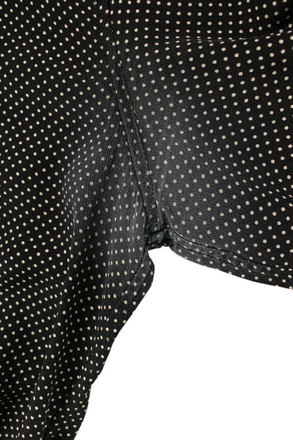 Saint Laurent Paris Silk Long Sleeve Shirt Black Size XS