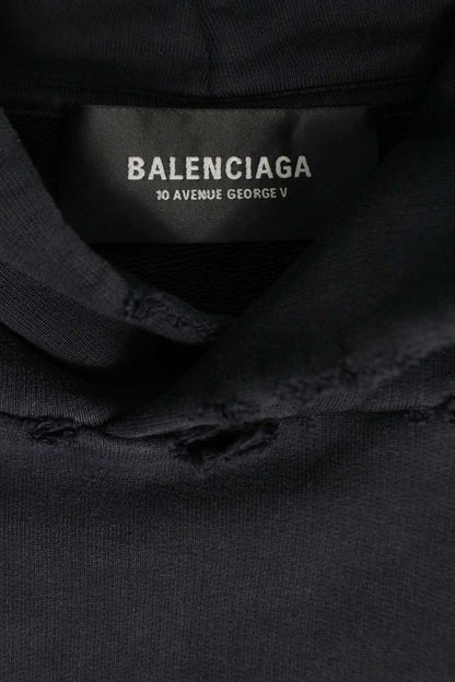BALENCIAGA 24AW Graffiti Logo Hoodie Black Size S