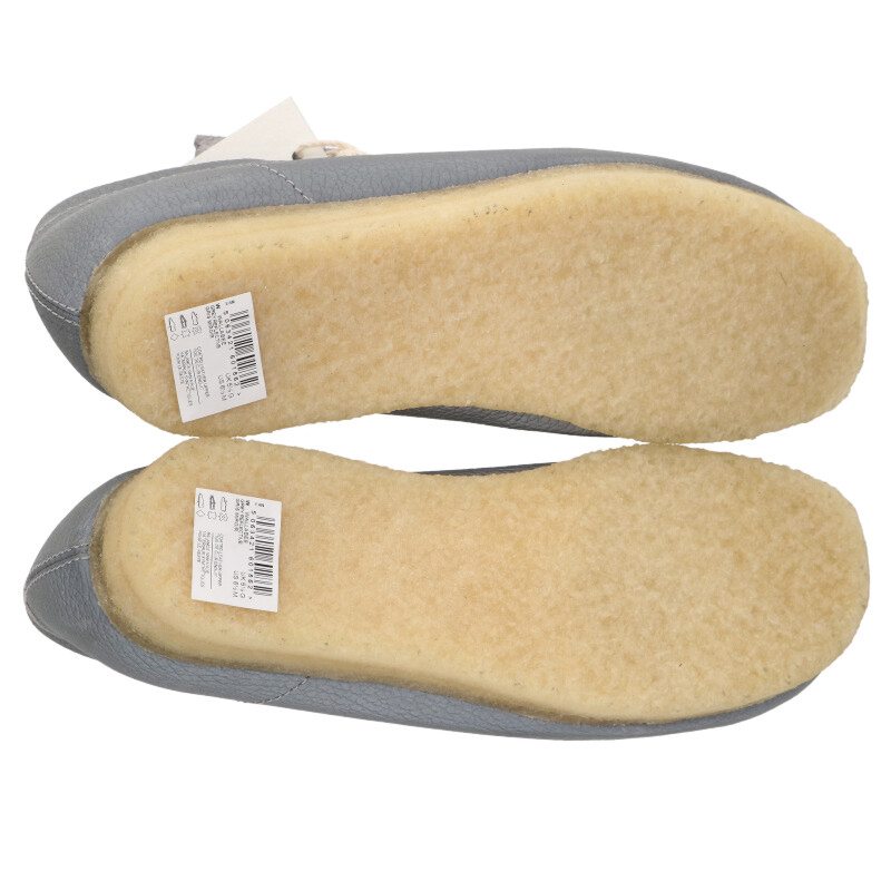 Supreme x Clarks 25SS Reflective Wallabee Shoes Silver Size 5.5