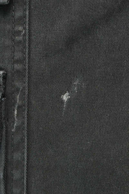 BALENCIAGA Hybrid Cargo Loose Fit Denim Pants Black Size 28