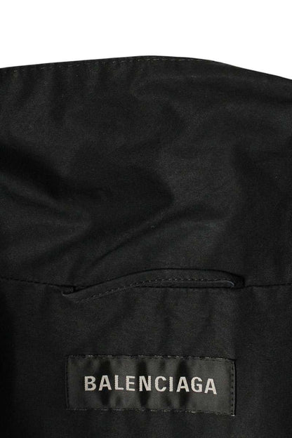 Balenciaga 22AW Logo Print Blouson Black x Green Size S