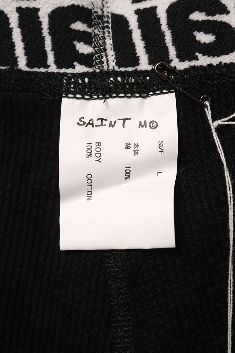 Saint Michael 25SS thermal Long Pants Black Size L