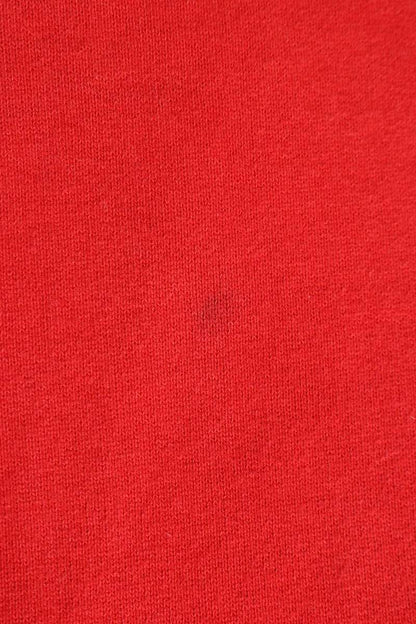 Supreme Logo Print Zip Up Hoodie Red Size M