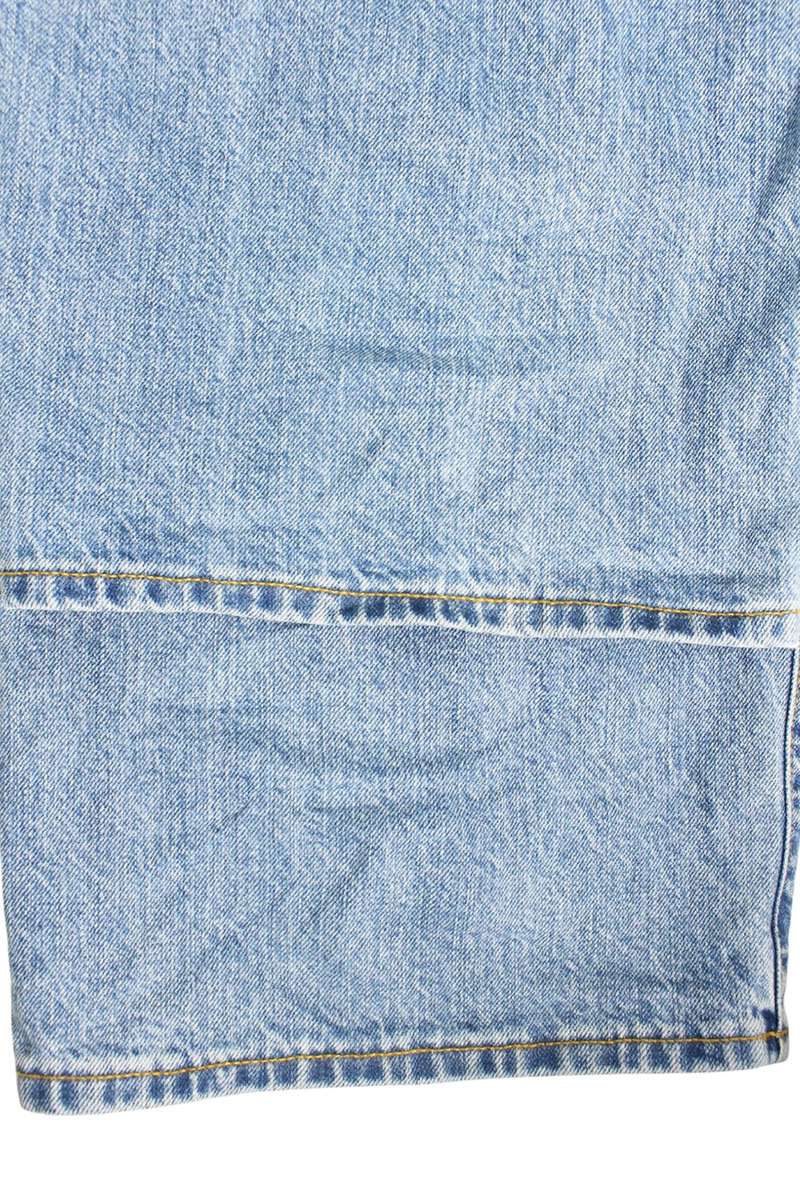 Supreme Baggy Jean Classic Logo Denim Pants Blue Size 36