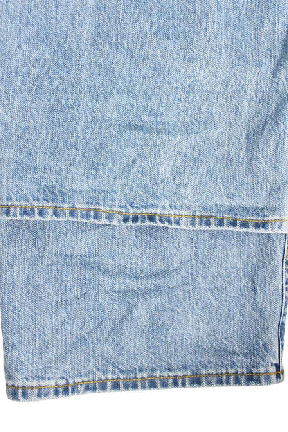 Supreme Baggy Jean Classic Logo Denim Pants Blue Size 36